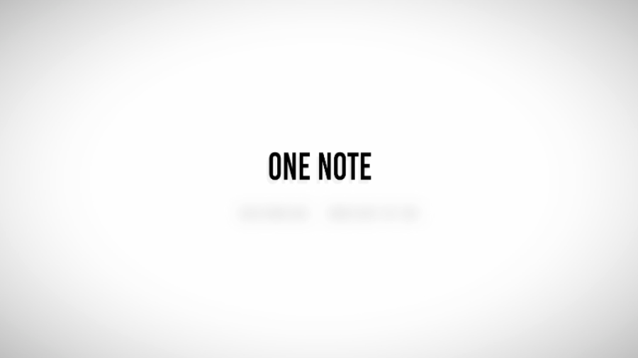 One Note