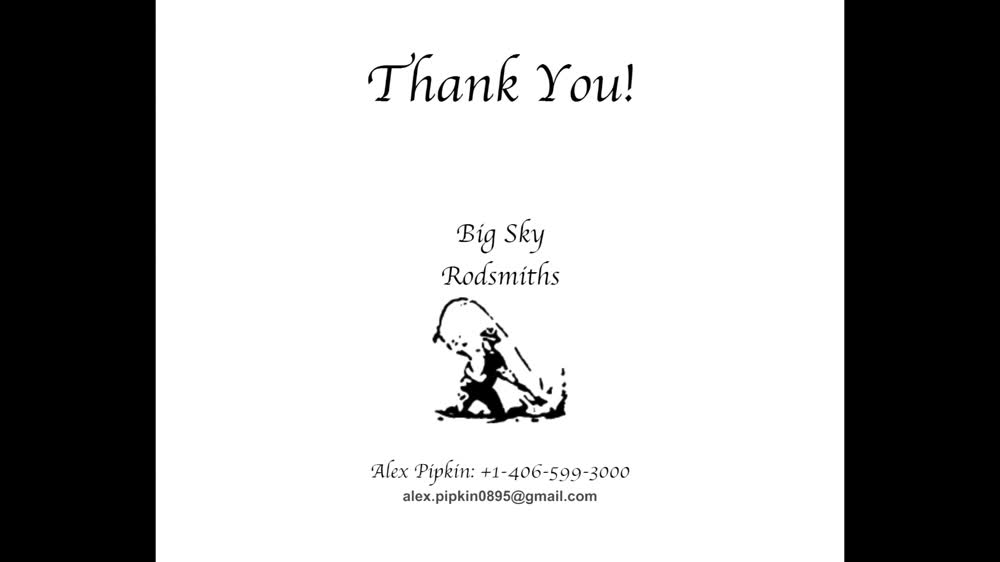 Big Sky Rodsmiths Video Pitch